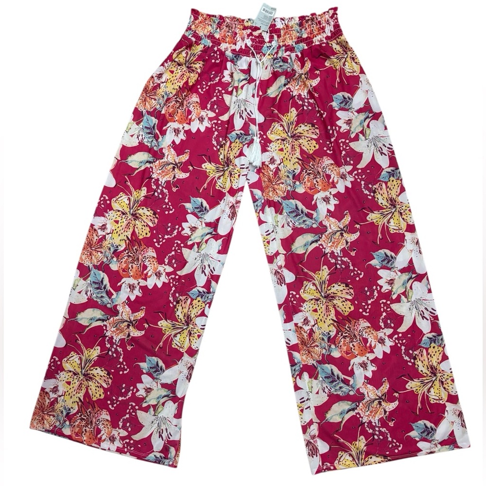 Women’s Floral Wide Leg Pants